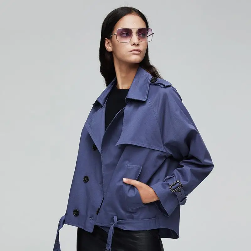 2019 autumn coats new type of preferential windbreaker Korean version short bandwidth loose casual overcoat slim women | Женская одежда