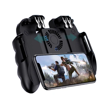 

Mobie PUBG Gamepad Gaming Controller Handle Joystick Trigger Fire Key Button H9 Gamepad Metal Trigger for IOS Android Phone