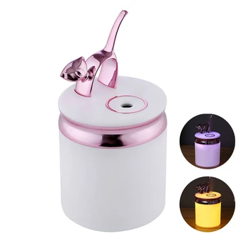 

Cute Air Humidifier for Home Appliances Ultrasonic Humidifier for Household Aromatherapy Aroma Essential Oils Diffuser LED Light