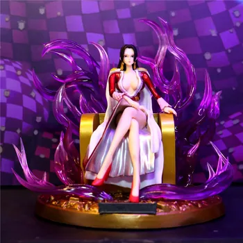 

Anime ONE PIECE Qiwuhai Boa Hancock Sexy domineering female emperor throne PVC Action Figure Collection Model Toy B134