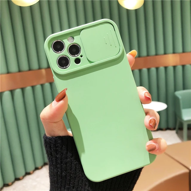 SOlid Color Slide Camera Protection Case for iPhone Tweggo