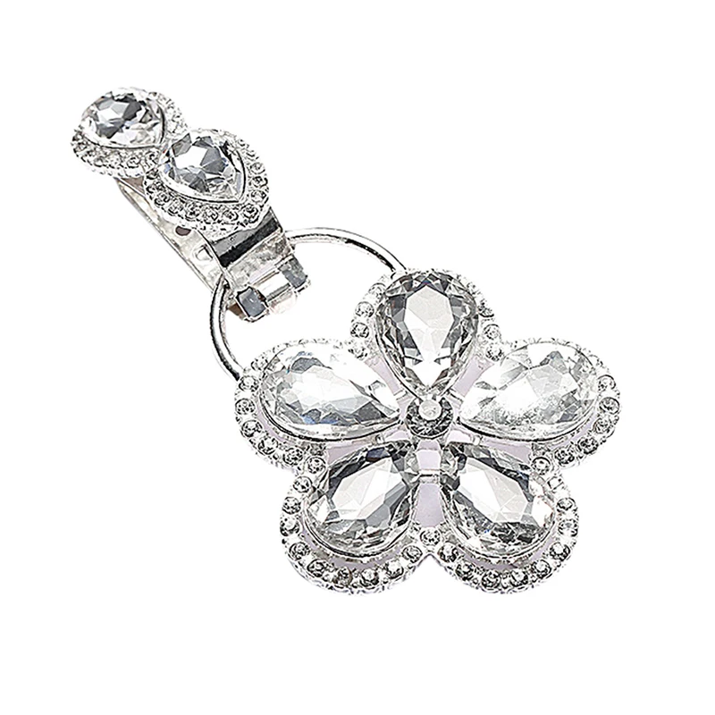 style 2 silver DIY модное пальто шарф плащ клип свитер Застежка Швейные ювелирные изделия с пряжкой горный хрусталь кнопки стильная шаль клипсы для броши - Цвет: style 2 silver