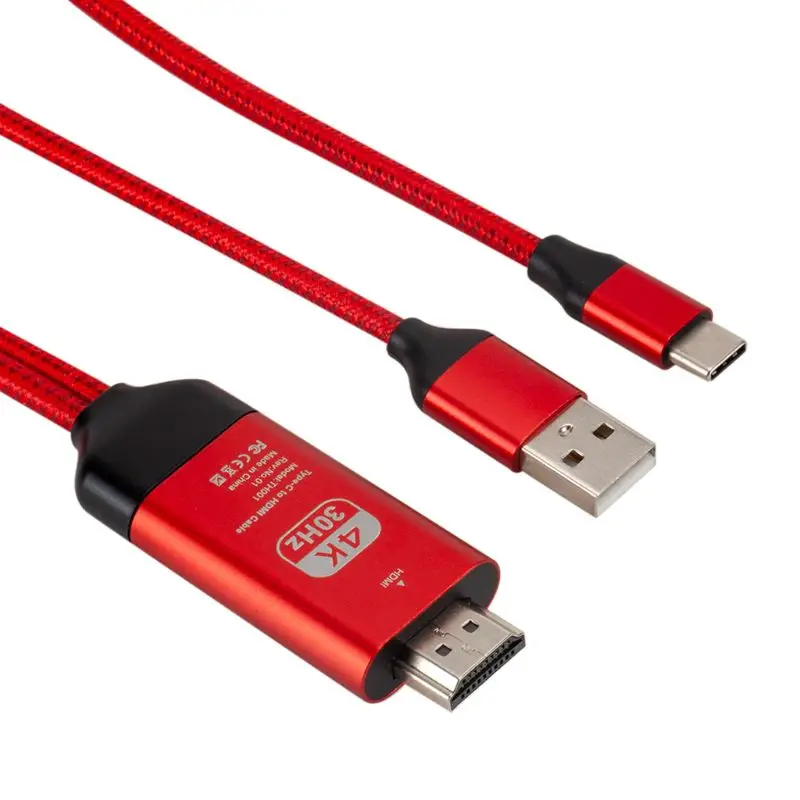 Type-C USB-C to HDMI HDTV 4K Cable Adapter for Samsung Galaxy Cellphone Computer