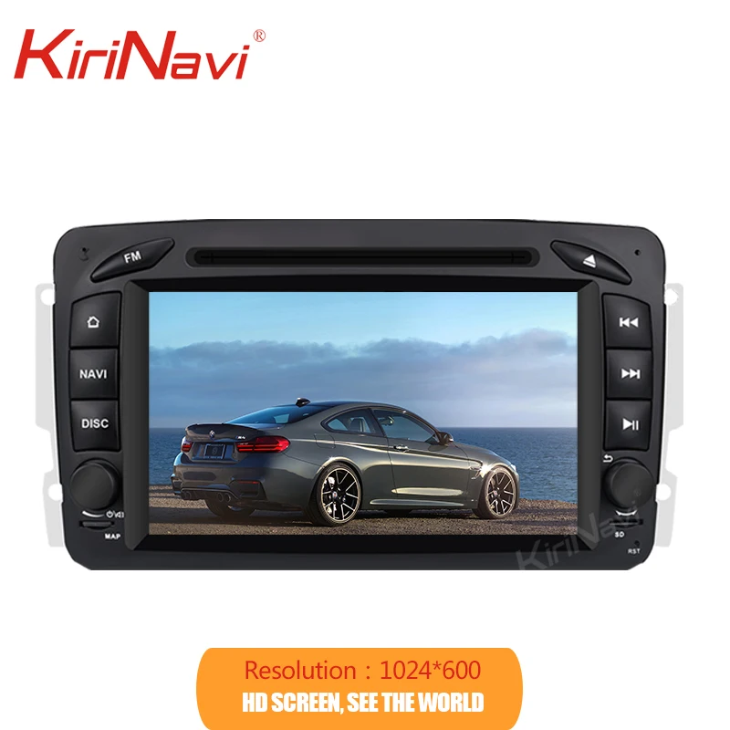 KiriNavi сенсорный экран 7 ''Android 9,0 автомобильный Радио навигатор для Mercedes Benz W209 CLK W203 W463 W208 1998-2006