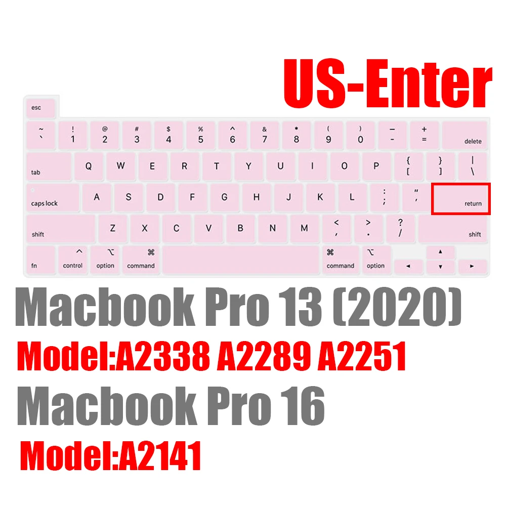 Silicone Keyboard Skin Dust Cover for Laptops - US English Layout