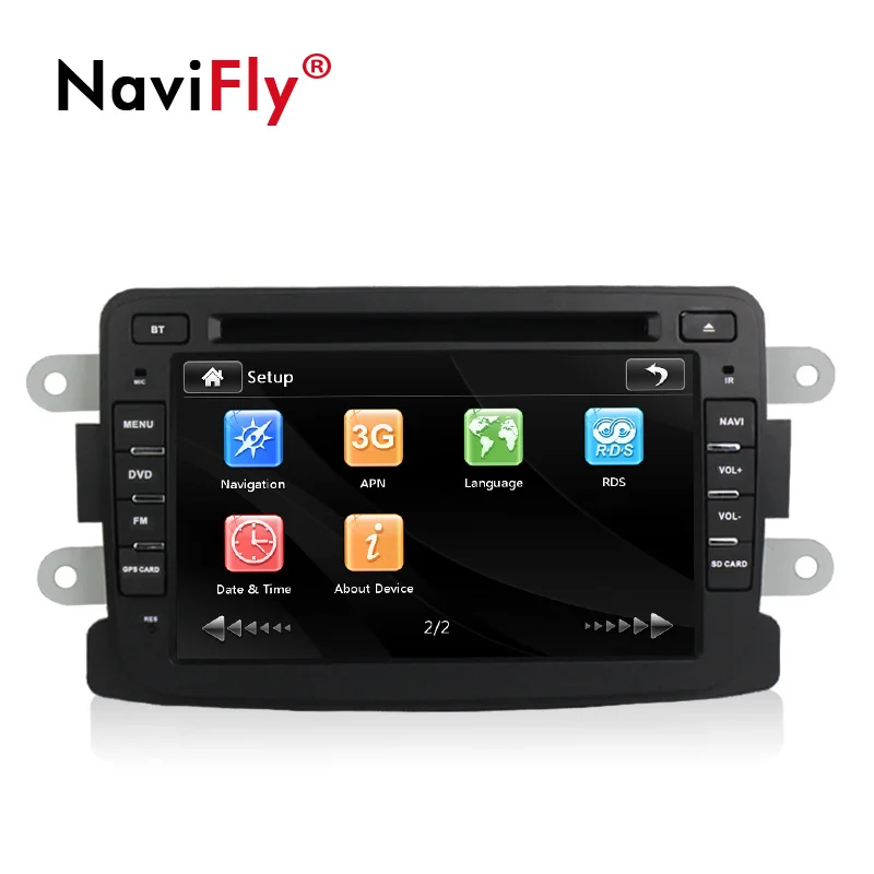 Автомобильный DVD Радио для Dacia Duster Logan Sandero емкостный 7 дюймов gps навигационный экран стерео bluetooth динамик wifi 4G DVR