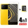 4-in-1 For Xiaomi Poco X3 Glass For Poco X3 Tempered Glass Full Gule Protective Screen Protector For Xiaomi Poco X3 Camera Glass ► Photo 1/6