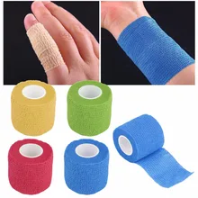 

4.5m x 5cm Self-Adhering Adhesive Bandage Wraps Elastic First Aid Tape Stretch Waterproof Breathable Handguard Finger Joints