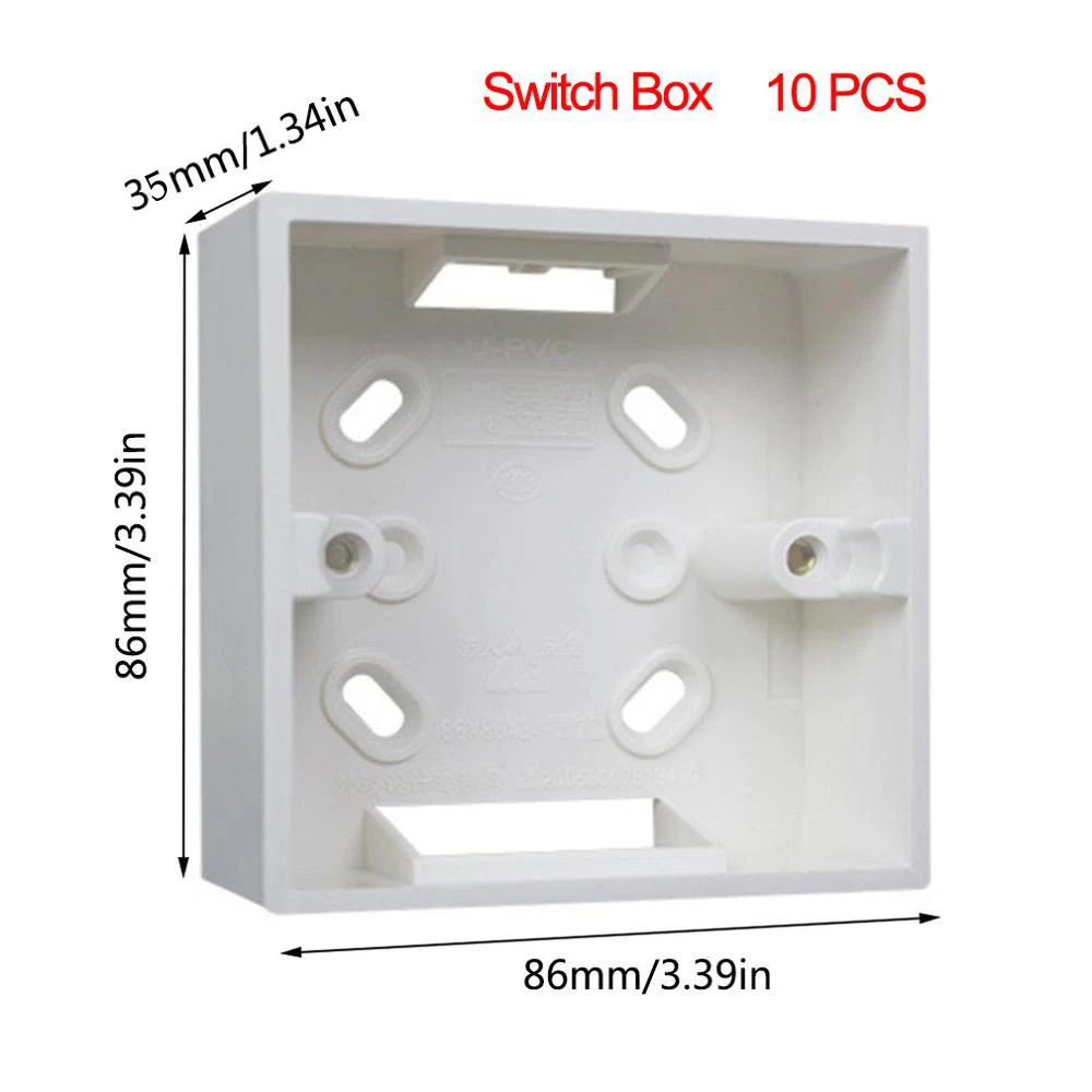 10xSurface SwitchBox Xiao mi Aqara настенный выключатель Умный ZigBee Zero Line Fire Wire светильник с дистанционным управлением беспроводной ключ настенный выключатель без нейтрального mi Home - Цвет: 10xSurface SwitchBox
