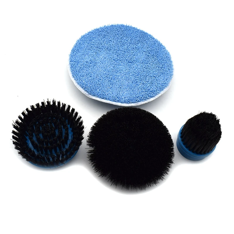 4Pcs Cordless Hurricane Muscle Scrubber Electric Cleaning Brush with Brush Heads Bathroom Surface Bathtub Shower Tile Brush