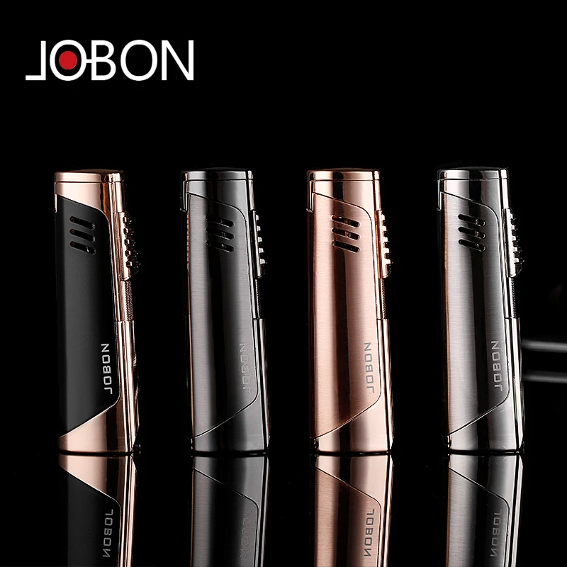 Новая газовая зажигалка jobon Бутан синяя струя пламени высокотемпературный