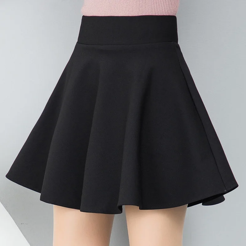 

Winter Korean-Style Woolen Full Skirt Skirt Simple Skirt A-Line Dress Kawaii Skirt Fall Skirts Vintage Skater Clothes Mini Skirt
