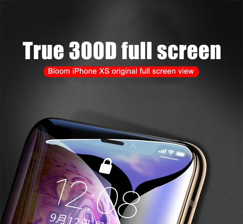 2 шт Полное покрытие защитное стекло для iPhone 11 Pro Max Закаленное стекло пленка на iPhone X XR XS Max 6 7 8 Plus защита экрана