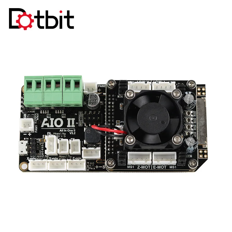 AIO II V3.2 материнская плата все в одном 32 бит микроконтроллеры 32bit ST820 драйвер 256 Microsteps плата контроллера с марлином для 3D-принтера с ЧПУ