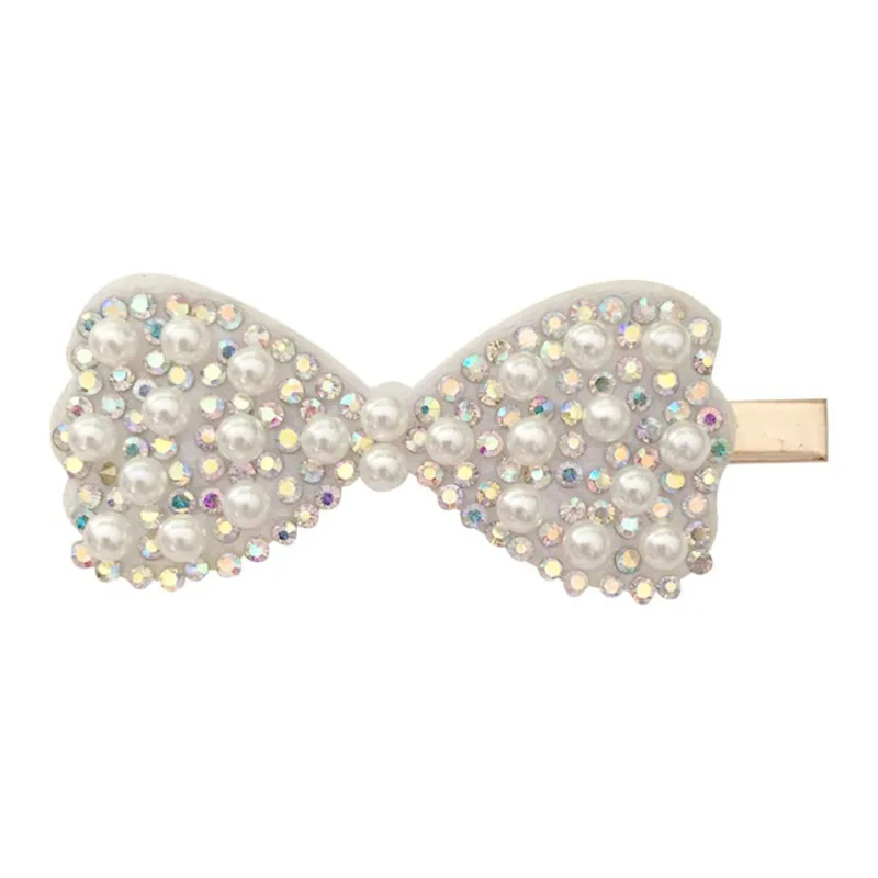 Bowknot 2 Всесезонные новые милые заколки для волос с модным жемчугом для маленьких девочек, заколки для волос с бантиком и кроликом в форме сердца, аксессуары для волос принцессы - Цвет: Bowknot 2