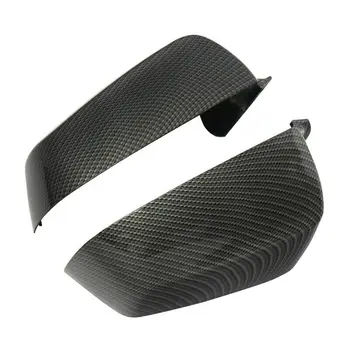 

Carbon Fiber Black Mirror Cover Left/right ABS Plastic 51167187432 Set