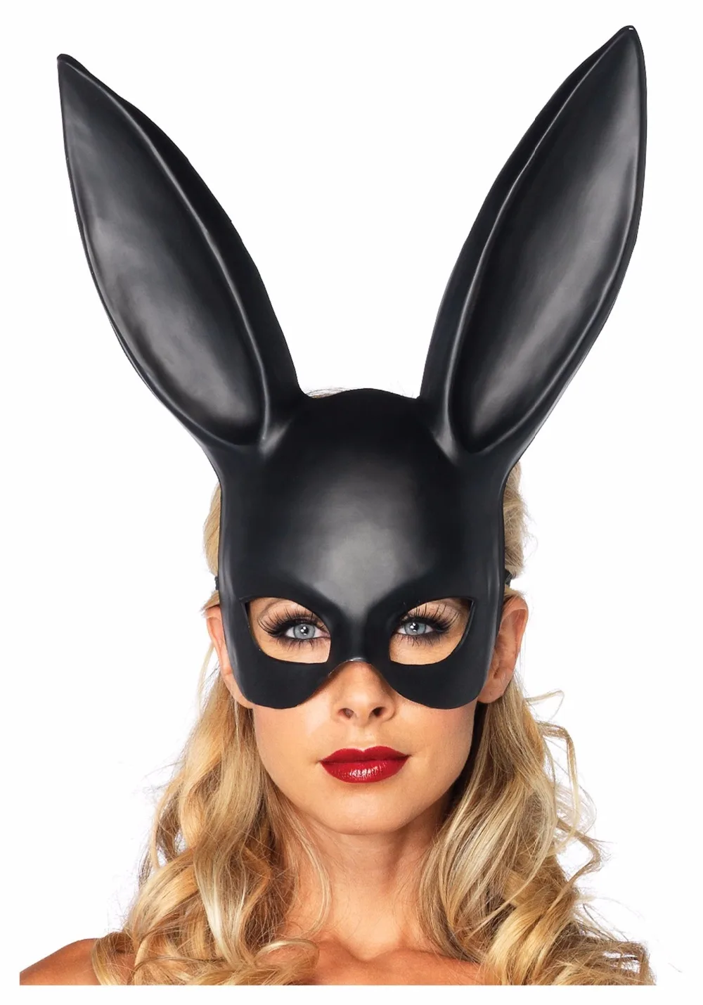 

Free shipping 2019 New Halloween Party Cosplay Animal Mask Latex Rabbit Mask Bunny Mask Disguises of Rabbits Face Head Mask