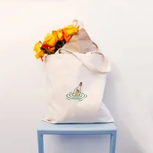 Сумка-тоут, сумка для покупок, рисованная Холщовая Сумка, текст, сделай сам, ежедневное использование, пользовательский принт, логотип, эко многоразовая утилизация