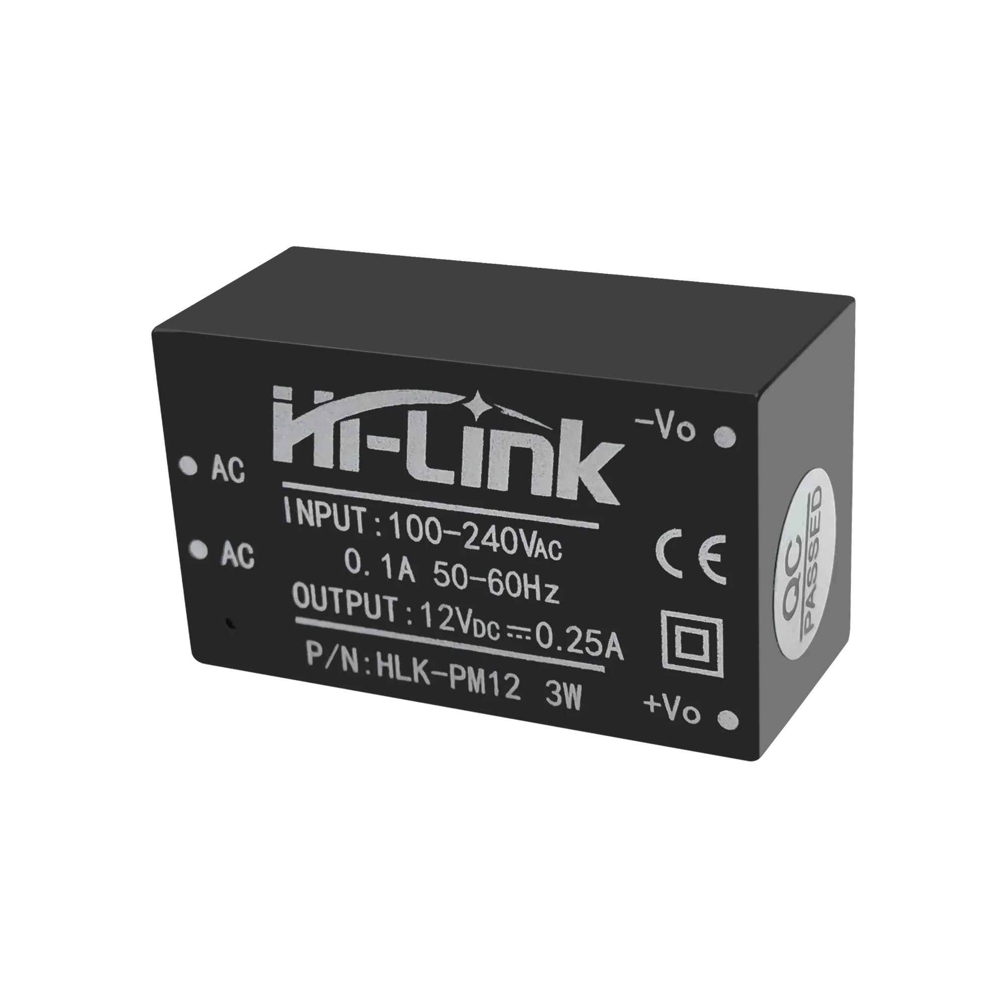 2pcs original Hi-Link ac dc 12v 3w mini power supply module 220v isolated switch mode transformer HLK-PM12 power adapter power supply switching power supply