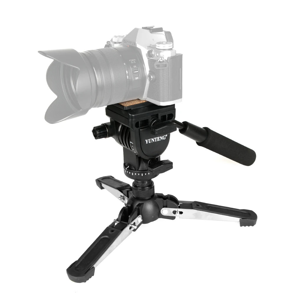Yunteng VCT-288 Camera Monopod Fluid Pan Head Unipod Holder For Canon Nikon all DSLR 1/4" Mount camera tripod photography tripod