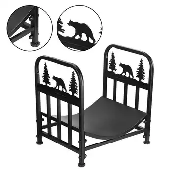 

European Style Concise Mini Home Fireplace Firewood Rack Log Storage Rack Organizer Household Supplies