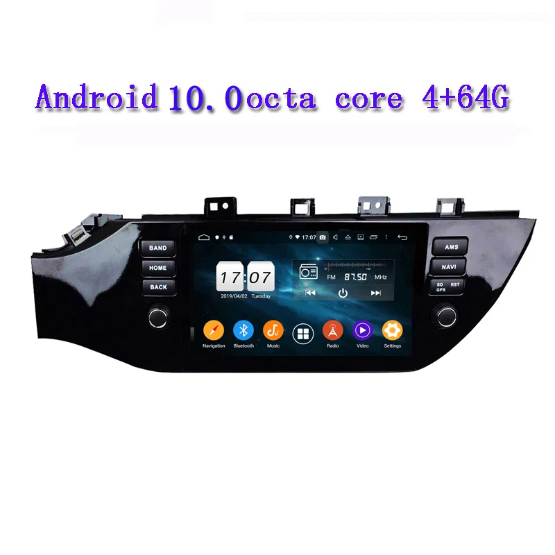Автомобильный gps навигатор one din Android 10 для kia K2 RIO 2017 2018 Российская аудиосистема