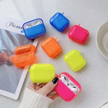 

Showy Design Bright-Coloured Soft Headphones Case Box for Apple Airpods I II III Pro,Bluetooth Headset Cases with TPU Material