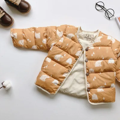 pic Новое плотное пальто для девочек, зимняя детская куртка с длинными рукавами для девочек 2-7 лет - Цвет: pic