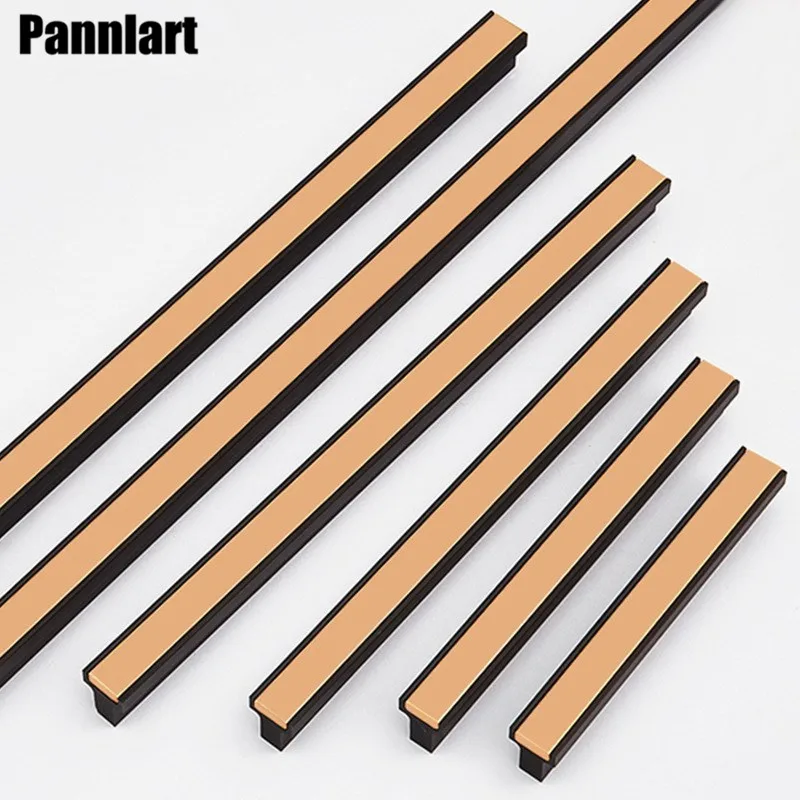 1 шт. золотистая и черная длинная ручка Pannlart из алюминиевого сплава ручки для