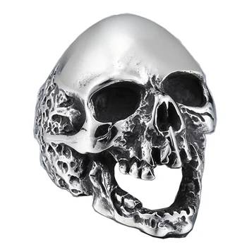 

FDLK Men's Jewelry Fashion Steampunk Gothic Cool Skull Biker Ring Vintage Punk - By Mate Rings