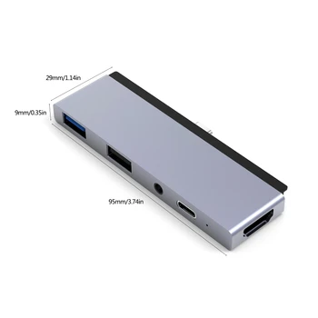 

USB Type C HUB Dual USB-C to Multi USB 3.0 for macBook Pro Air Adapter AXYF