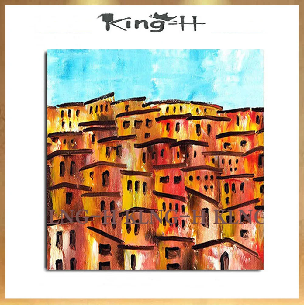 Cuadro Pastoral Pintado A Mano Precioso Arte De La Casa En Lienzo