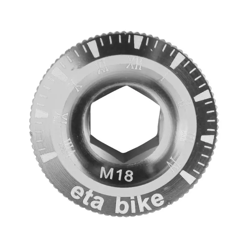 M18 Silver Крышка шатуна винтовая крышка алюминиевый шатун для велосипеда крышка для BMX горный велосипед - Цвет: M18 Silver