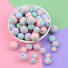 LOFCA 9mm 20pcs/lot Silicone Beads Teething DIY Jewelry Toddlers Toys Food Grade Teether BPA FREE Chewable Colorful Teething     ► Photo 2/6