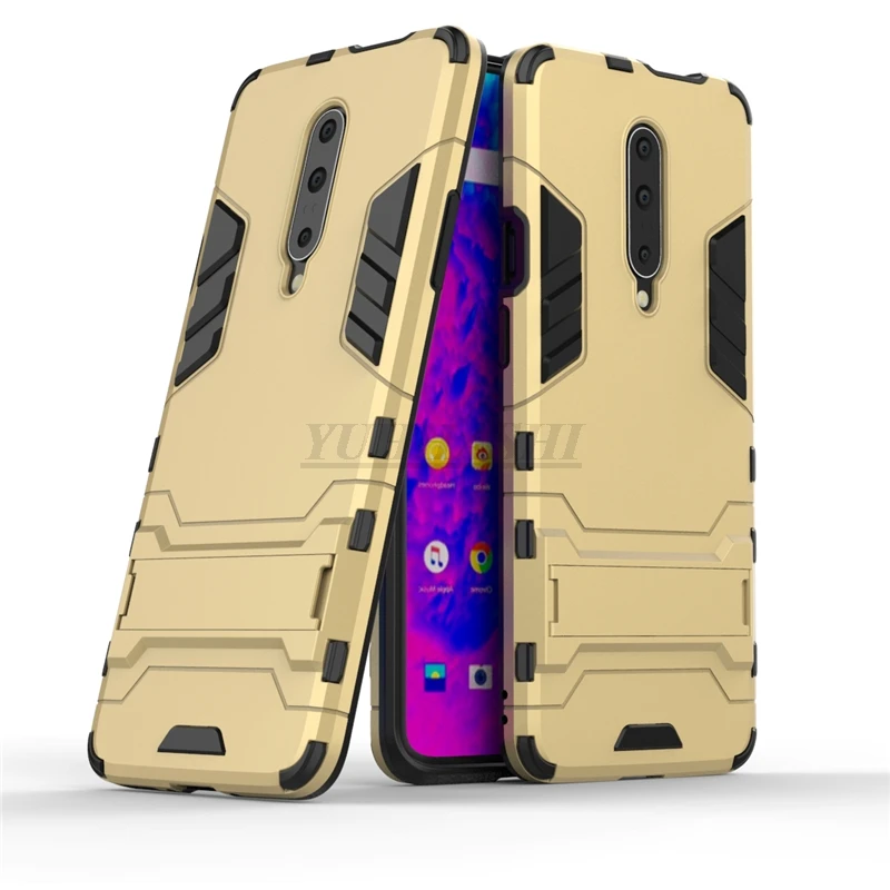 Yuhashi Броня противоударный жесткий чехол-подставка для Oneplus 7 держатель задняя крышка для телефона чехол для Oneplus 7 бампер чехол Funda