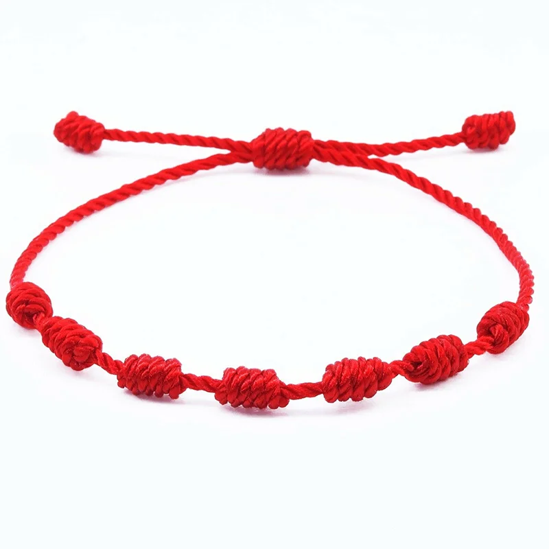 Simple Handmade Lucky Red Bracelet for Kids Red Rope Knot Bracelets Baby Lucky Bracelet Jewelry
