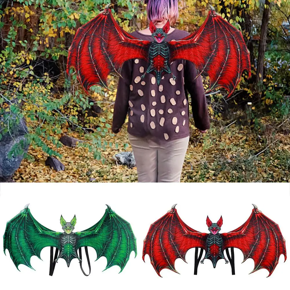 

Adult Children Wings Bat Glasses Animal Vampire Decoration Anime Costume Halloween Cosplay Accessories Bat Suit Set For Kids