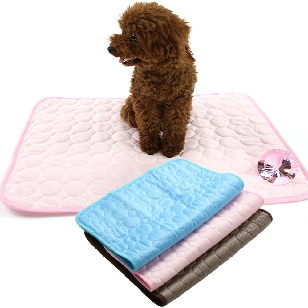 Washable Dogs Cat Pet Breathable Blanket Ice Pads Pet Summer Cooling