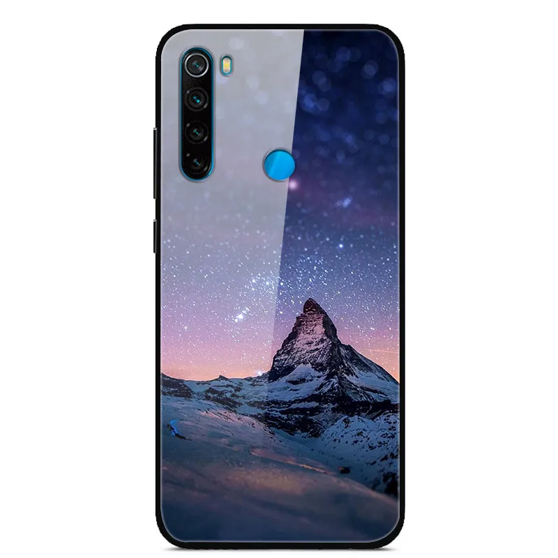 05 Для Xiaomi Redmi Note 8T чехол из закаленного стекла с изображением планеты Космос для Xiaomi Redmi Note 8T стеклянный задний Чехол для Redmi Note 8 8T - Цвет: 05
