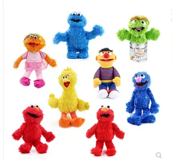 

Sesame Street 7 Pieces Plush Dolls Big Bird Elmo Cookie Monster Ernie Grover Stuffed Dolls for children Educational Toys