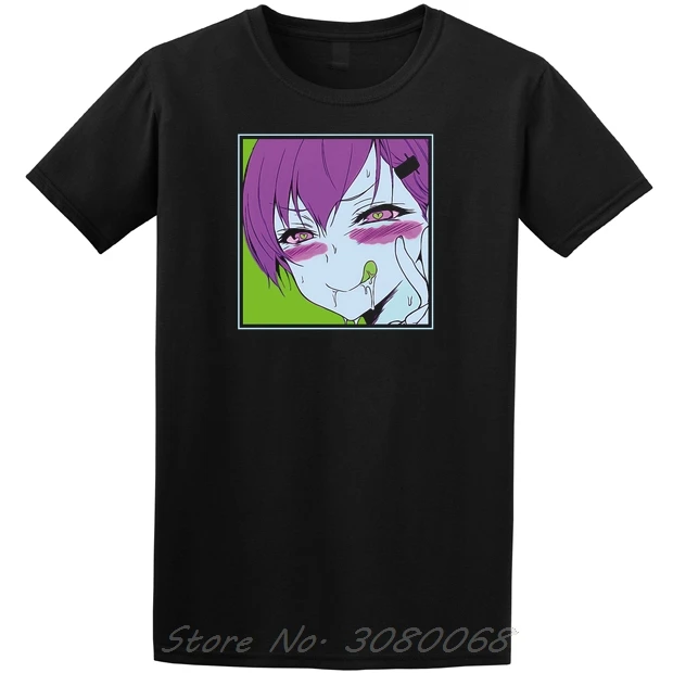 Новая летняя мода для женщин/мужчин Ahegao Печать Повседневная хлопковая Мягкая