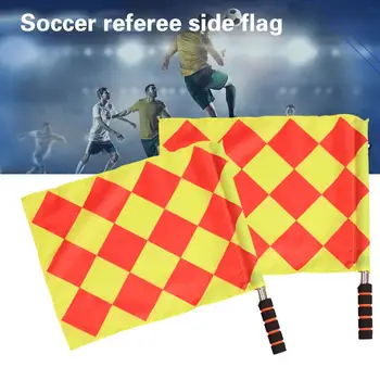 

Cloth Soccer Referee Flag The World Cup Track Field Flag Football Bunting Flag Equipment Match Football Referee Flag Linesman