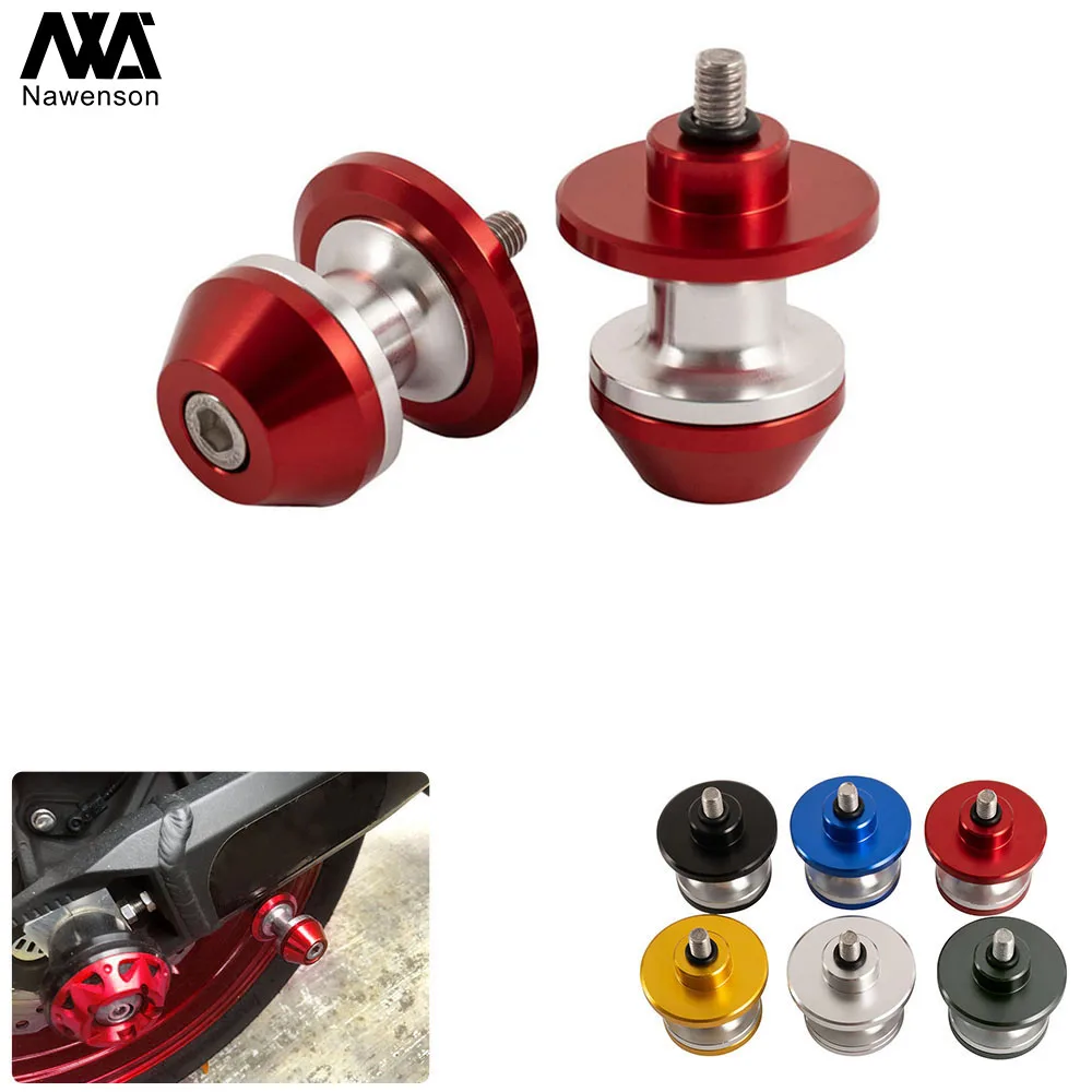 

6mm Motorcycle Swingarm Spools Sliders Stand Screw for Yamaha MT09 18-19 YZF-R3 15-19 YZF-R6 99-19 for Ducati 959 Panigale 16-18