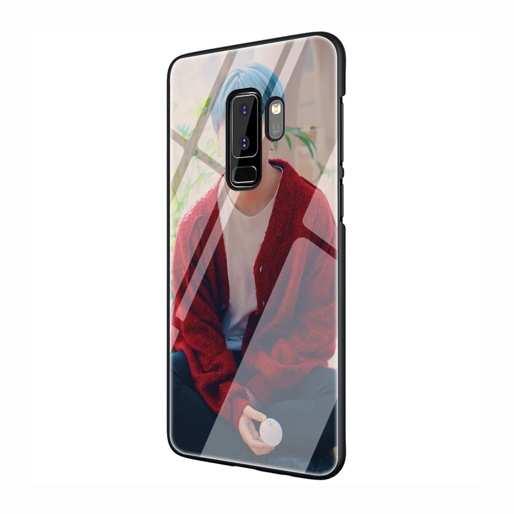 EWAU Цзиминь красивый закаленное Стекло чехол для телефона чехол для samsung Galaxy S7 край S8 9 10 Plus, Note 8, 9, 10, A10 20 30 40 50 60 70 - Цвет: G12