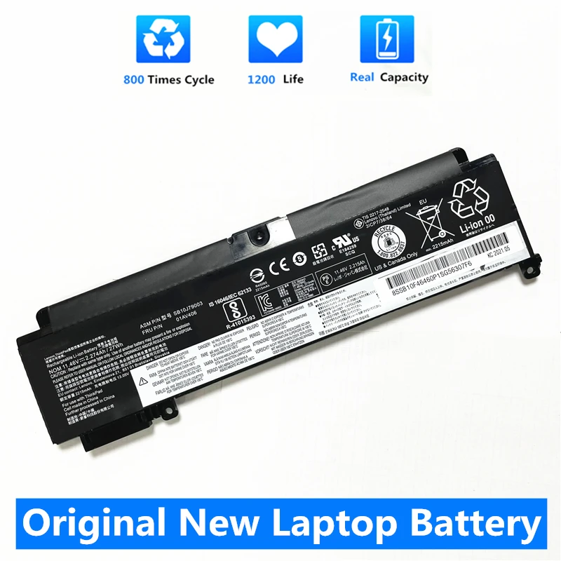 Аккумулятор CSMHY T460S T470S для ноутбука Lenovo ThinkPad сменный 01AV405 01AV406 01AV408 SB10J79002 SB10J79003