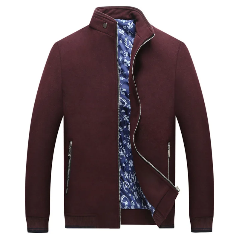 

Men Will Size Wool What About Jacket Fat Man Plus Fat plus Loose Leisure Keep Warm What About Coat Thick