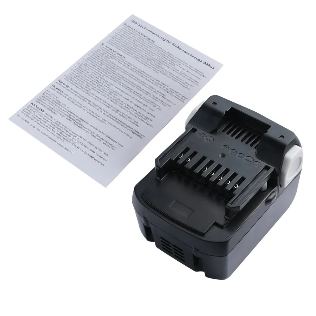 Черный PC+ ABS чехол, легкий, 4000 mah, 18 V/14,4 V, литий-ионная аккумуляторная батарея для электроинструмента HITACHI серии инструментов