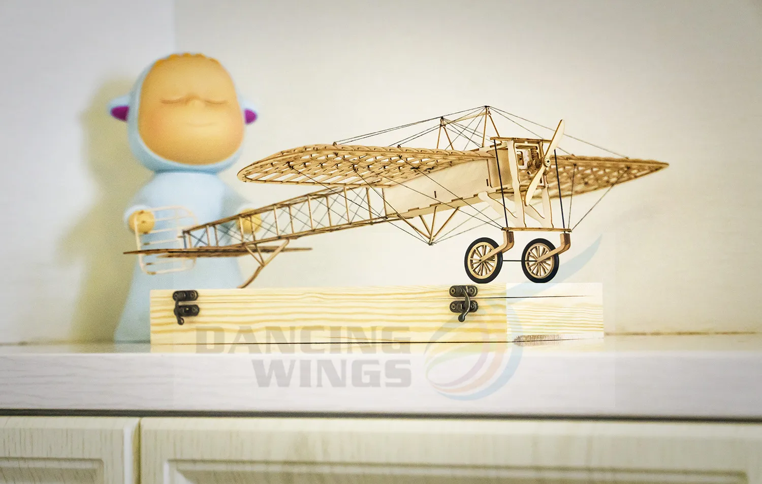 Wooden Toys Building DIY Craft Wood Furnishing Christmas Gift Present Static Model Kit 1:23 Bleriot XI Airplane Aircraft VX14 | Игрушки и