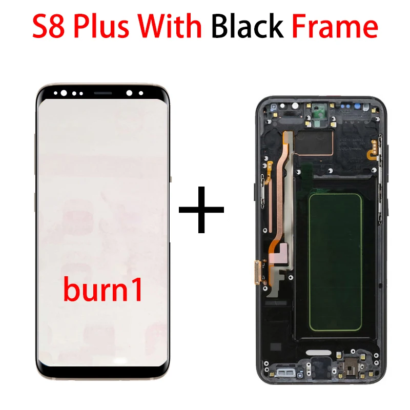 mobile phone lcd screens Original For Samsung Galaxy S8 plus G955 G955F g955u S8plus Lcd Display With Touch Screen Digitizer 6.2'' AMOLED burn shadow screen for lcd phone cell Phone LCDs