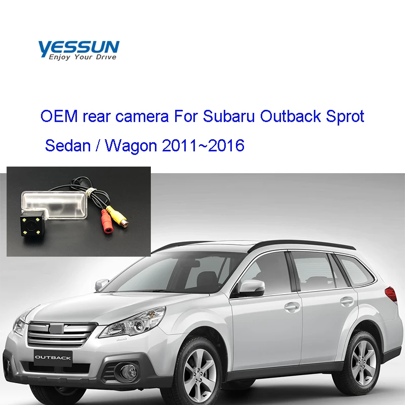 Номерной знак Yessun камера заднего вида для subaru outback 2013 Subaru Outback Sprot Sedan Wagon 2011 ~